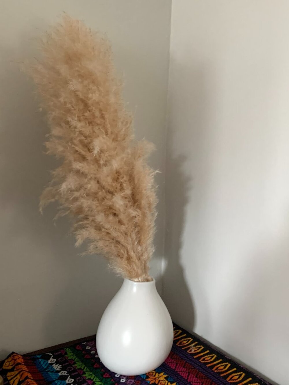 Boho Coastal Beach White Ceramic Round Vase